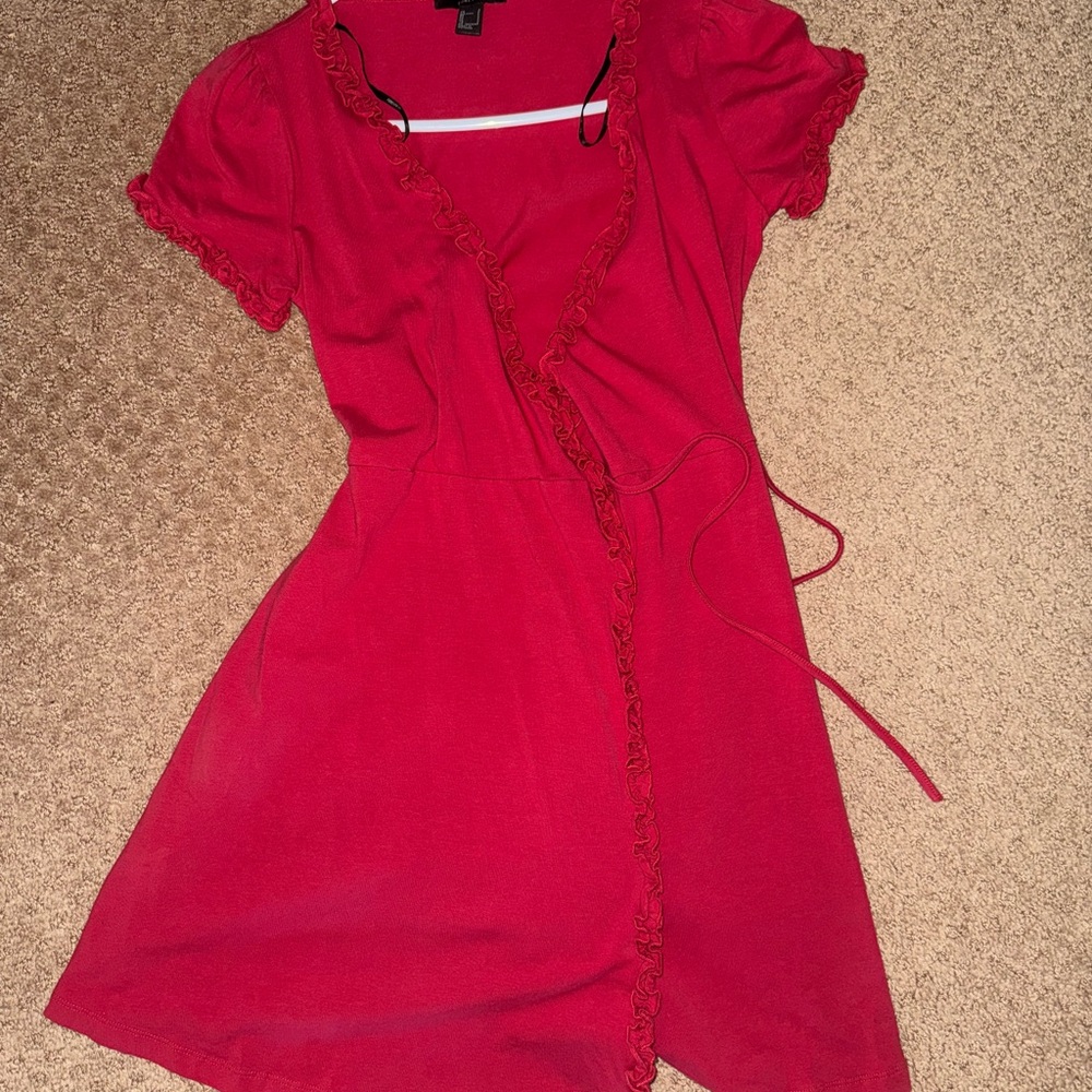 Forever 21 Vibrant Red Mini Dress